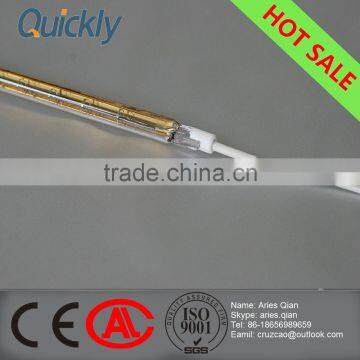 Short-wave tungsten halogen heater infrared heating lamp for screen printing