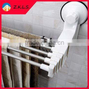 Foldable Stainless Steel Bathroom Towel Shelf Rack photo-2