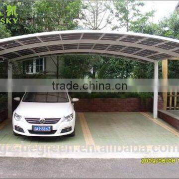 White Brown Weather-Shield Canopy Portable Metal 2-Car Carport Kit photo-5