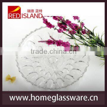 Glass Fruit Plate Decorative Glass Plate Glass Dishes and Plates