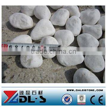 White Round Marble Pebbles Stone For Paving photo-2