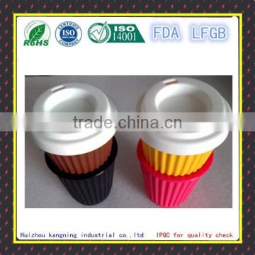 Soft safety durable silicone coffee lid, silicone coffee mug lid, silicone coffee cup lids