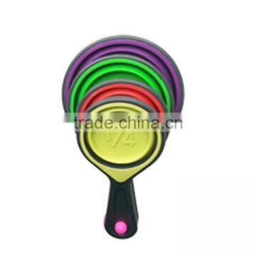 Promotion Factory Price Collapsible Silicone Homeware Measuring Cups photo-4