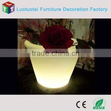 Remote Rechargeale Round Led Illuminated Flower Pots