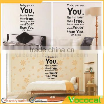 Today You Are English Proverb Words Wall Lettering Stickers Wall Decal Sticker Child Home Decor