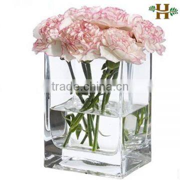 square glass vase for centerpieces