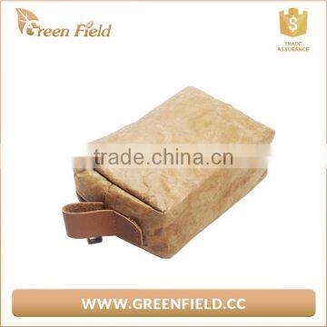 Green Field Lightweight Tyvek Makeup Bag Recyclable Cosmetic Bag photo-4