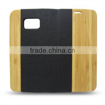 OEM Wood Leather Cell Phone Case for Samsung S7 photo-5
