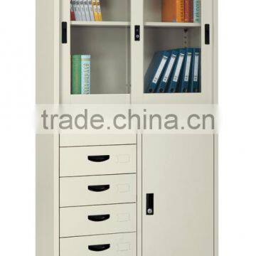 Storage office glass file cabinet/glass key drawer cabinet