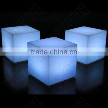 discount led bar stool /factory direct sale cheap led furniture stool cube