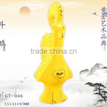 Good Quality 24k gold decorative Gamecock for gifts