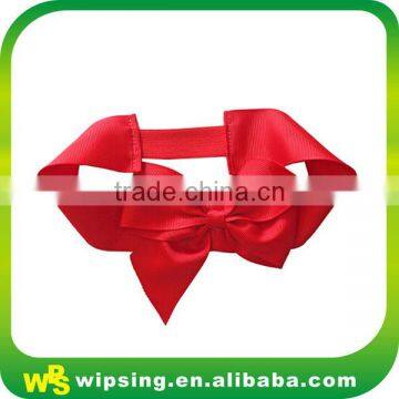 Decorative Red Satin Ribbon Bow With Elastic Loop photo-3