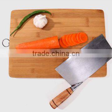New Design Bamboo Vegetable Chopping Board With Metal Ring photo-3
