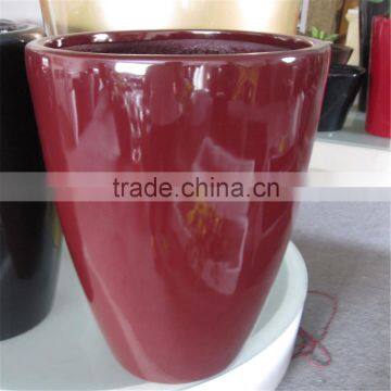 SJ20171020 2017 Hot sale red plastic decorative flower pot and vase