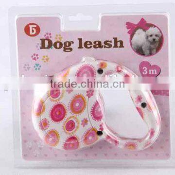 retractable dog collar leash with water transfer printing