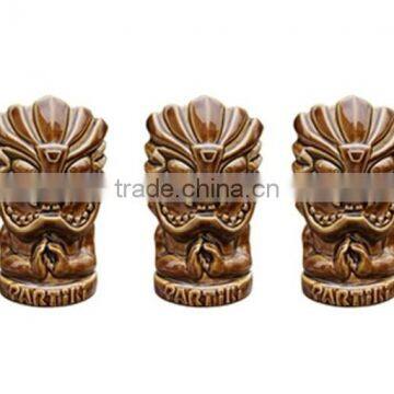 Wholesale Multi-colored Hand Painted Ceramic Tiki Mug photo-2