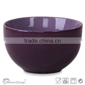 Two Tone Glazed Ceramic Rice Bowl Manufacturer photo-2