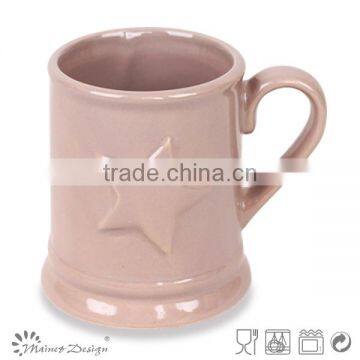 Ebossed Porcelain Mug Porcelain Mug Whole Sale With Stripes photo-3