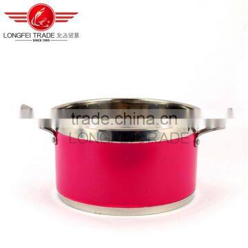 Hot Selling 5pcs Colorized European Stainless Steel Soup Pot Kitchen Cookware photo-3