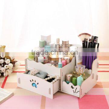 The Wooden Box DIY Korean Cosmetic Storage Box Desktop Drawer Storage photo-2