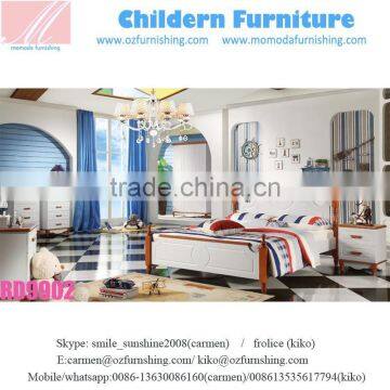 RD9902 Cheap in Stock Neoclassic Brown N White Matching Bedroom Home Furniture Queen King Size Hot Sale Bedroom Set photo-5