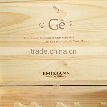 Unfinished Cheap Wooden Wine Box photo-2