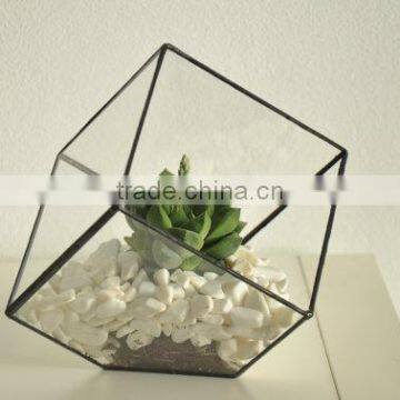 Indoor Gardening Geometric Glass Terrarium Container Succulent Planter photo-2
