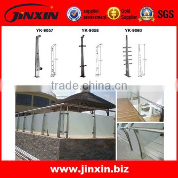 JINXIN stainless steel handrail_outdoor stair railing staircase column in malaysia