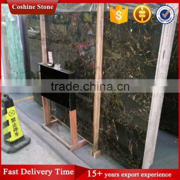 Best Quality Black And Gold Vein Black Portoro Marble photo-4