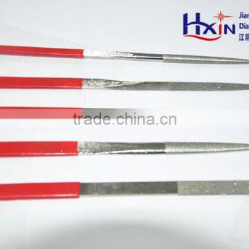 5 different shapes diamond needle files 215mm