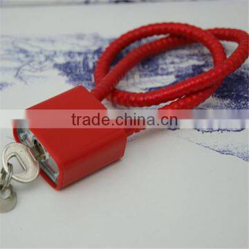 Red cable lock