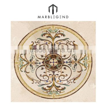 2016 PFM hot sale natural hotel round marble floor medallion