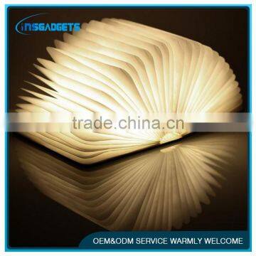 Folding LED Nightlight Creative LED Book Light Lamp Best Home Novelty Decorative USB Rechargeable Lamps White/Warm/Blue/Red photo-2