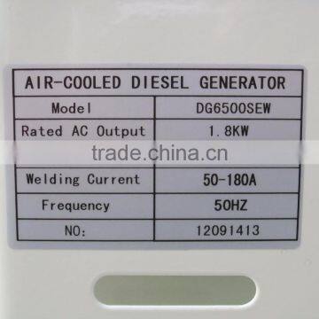 100% Copper Wire 5KW Electric Start Single/three Phase Sound Proof Diesel Generators Welding Machine photo-6