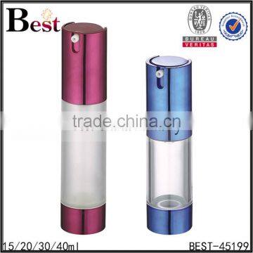 New Products Fancy High Quality Cosmetic Plastic Bottle Blue UV Pump Airless Bottle Cosmetic Lotion Serum Cream Cost Price photo-3