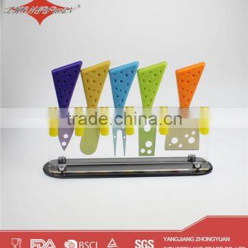 5 Pcs Colorful Wholesale Cheese Knives Set for Kitchen Gadget 2015 photo-2