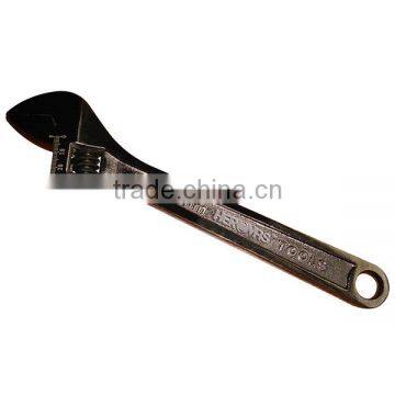 Black nickel plated adjustable spanner