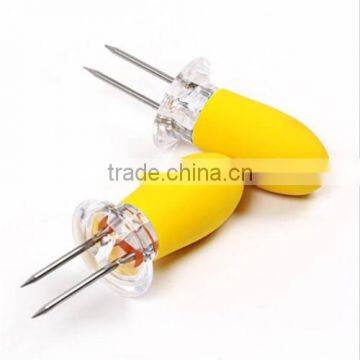 New Upgarde Safety Convenient Corn on the Cob Holders Skewers Needle Prongs For BBQ Barbecue photo-2