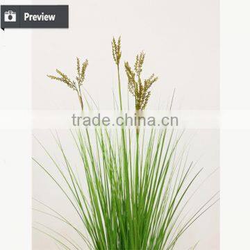 Wholesale Nearly Nature Artificial Grass 130cm Potted Onion Grass With Wheat Spray Bonsai Plants for Indoor Decoration photo-2