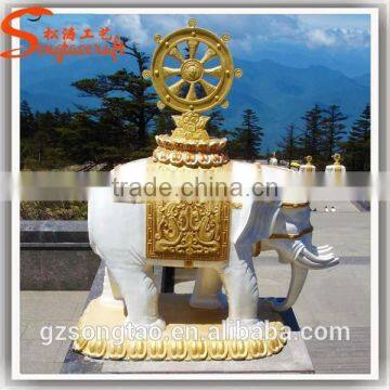 Latest design artificial aniaml statue large garden fiberglass artificial saute