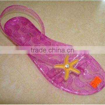 children's fancy elastic sandal / flower sandal