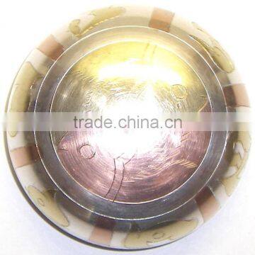 High Quality Handmade in Nepal Tibetan Meditation Shiny Singing Bowl photo-4