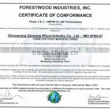 CARB CERTIFIED MANUFACTURER