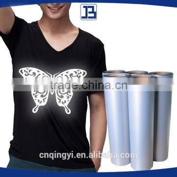 Jiabao vinyl silver reflective film custom t-shirt printing for t-shirts