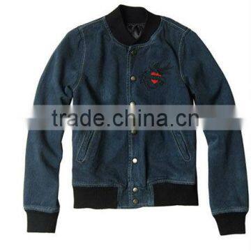 Womens Denim Baseball Jackets