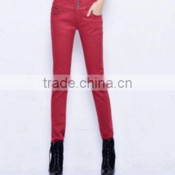 China OEM Factory Wholesale Printed Jeans Women photo-3