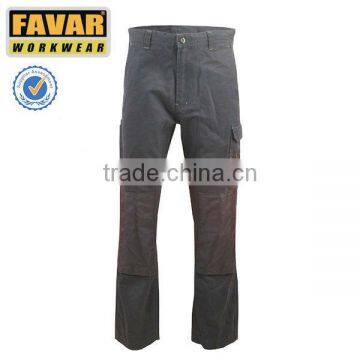 Men 100 Cotton Canvas Cargo Pants Knee Padded Work Trousers Workwear PPE