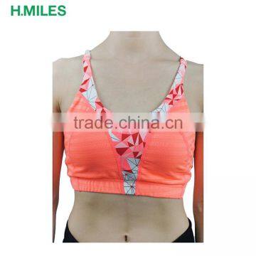 Reflective Quickdry Double Stitching Professional Sport Bra Top