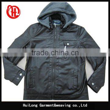 children pu leather clothing bomber boy's winter jacket