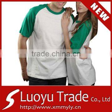 New Fashion Summer Blank Couple Tee For Custom